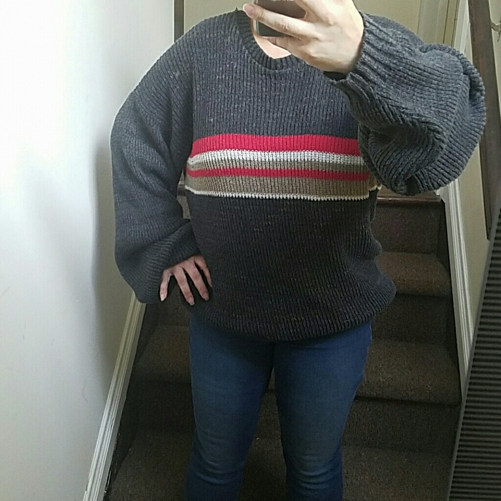 Vintage Grandpa Oversized Sweater